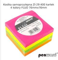 Polsirhurt Kostka samoprzyl. Fluo 76mmx76mm ZI-29 400 kartek
