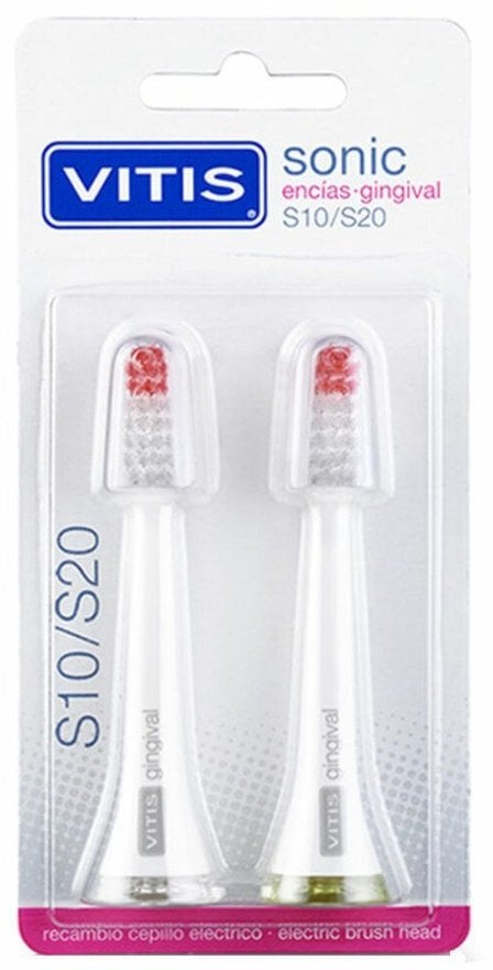 Końcówka do Elektronicznej Szczoteczki do Zębów Vitis Sonic S10/S20 Gingival 2 Sztuk