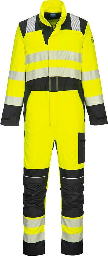 Portwest FR507 - Trudnopalny i antystatyczny kombinezon ostrzegawczy PW3 M