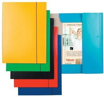 Esselte Teczka z gumką A4 kartonowa lakierowana niebieski (10K023C)