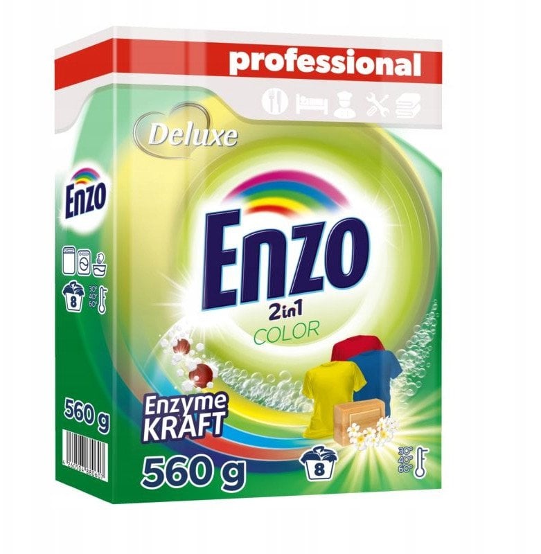 DELUXE ENZO Proszek d/prania 560g KOLOR
