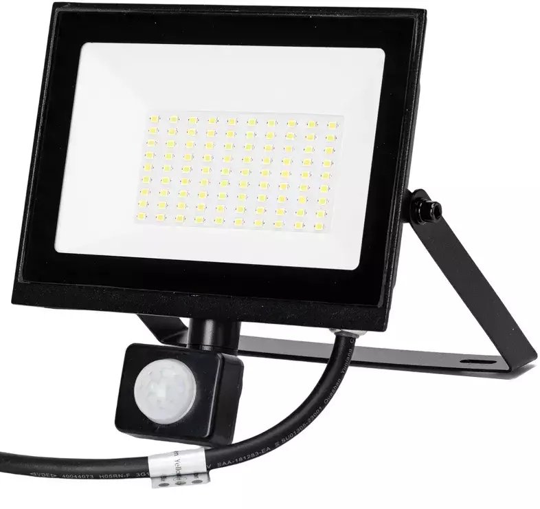 Naświetlacz 50W 4500lm halogen LED z czujnikiem PIR 4K neutralny IP65