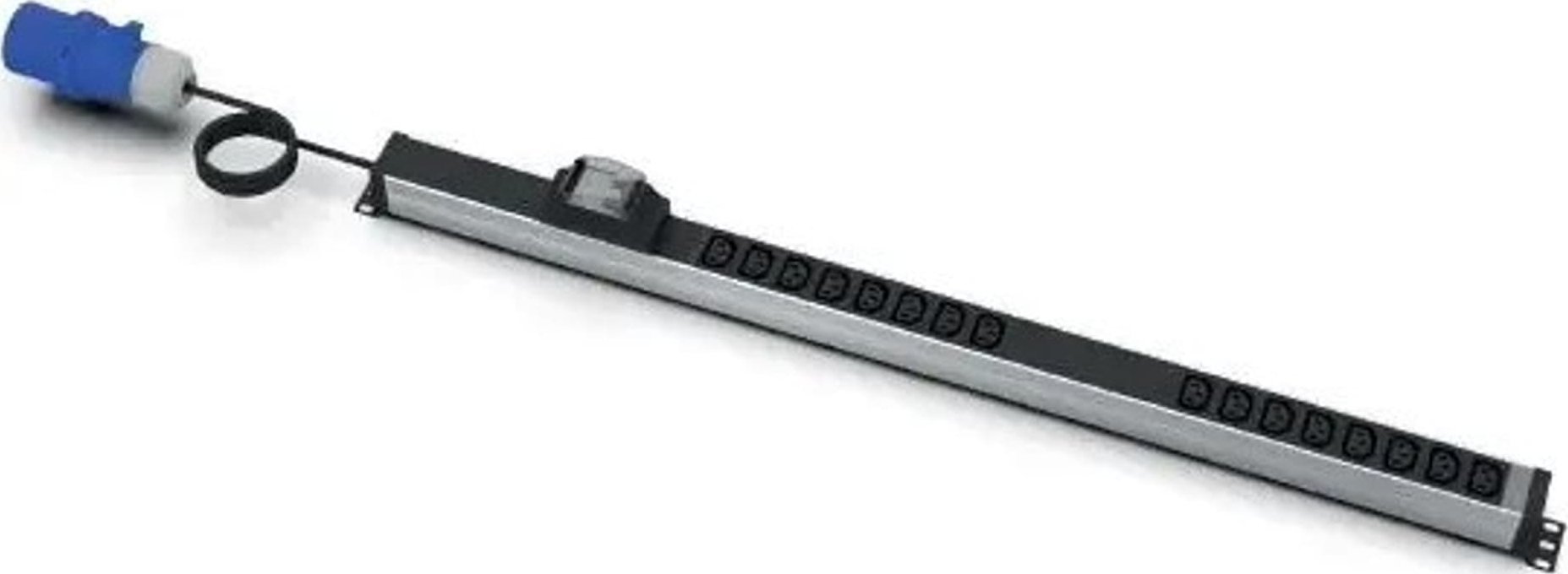 Listwa zasilająca Emiter Net Listwa zasilająca pionowa, 2x wył. MCB C16, 16(8+8) gn. IEC320 C13, kabel 3mb wtyk IEC309A/32A (skręcany)