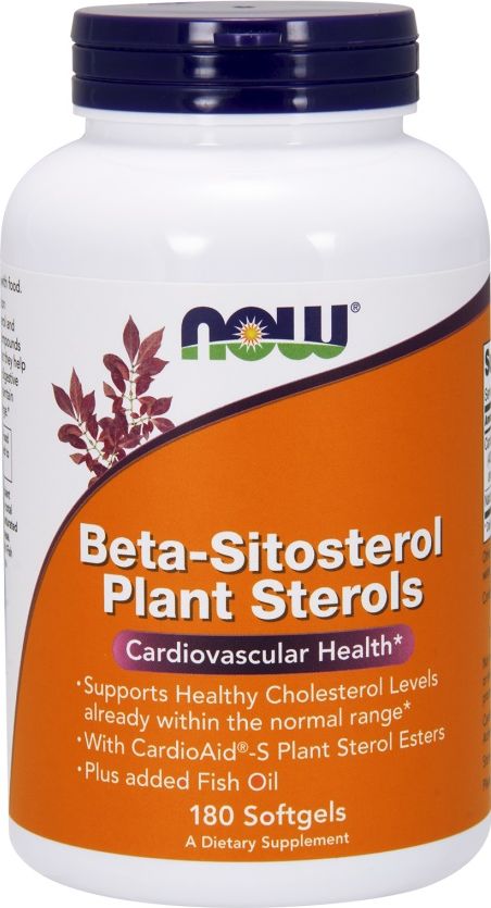 NOW Foods NOW Foods - Beta-Sitosterol Plant Sterols, 180 kapsułek miękkich