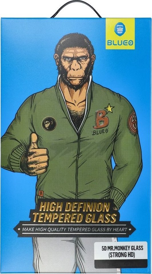 Blueo Szkło Hartowane 5D Mr. Monkey Glass - 5903396147500 23 Szkło Hartowane 5D Mr. Monkey Glass - do Samsung Galaxy S21 FE czarny (Strong Lite) do Sa