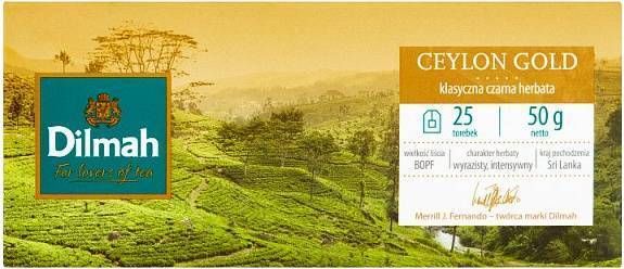 Actis Herbata Ceylon Gold czarna klasyczna 25 torebek