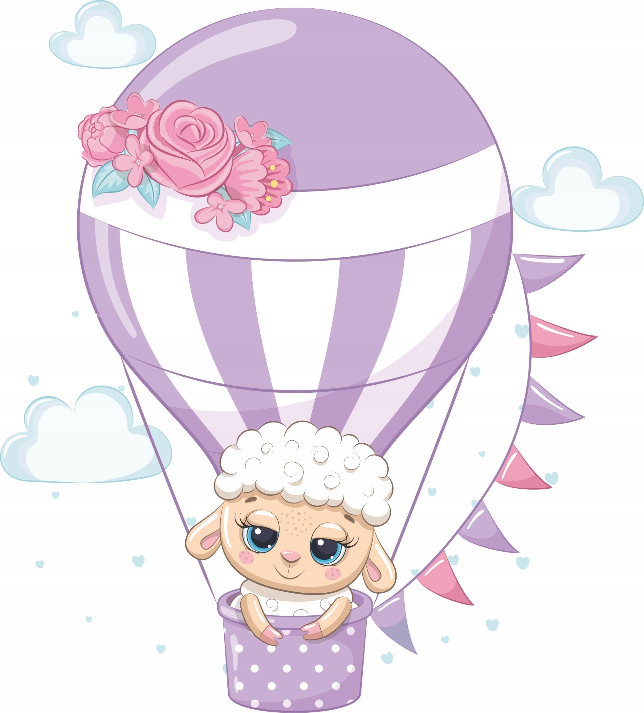 naSciane Naklejki dla dzieci balon chmurka balony owieczka