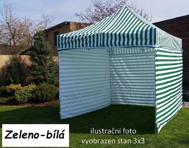 Tradgard Namiot ogrodowy PROFI STEEL 3 x 4,5 - zielony - biały