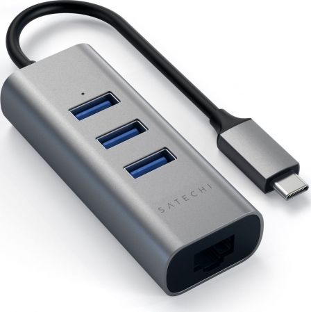 HUB USB Satechi 1x RJ-45 + 3x USB-A 3.0 (ST-TC2N1USB31AM)