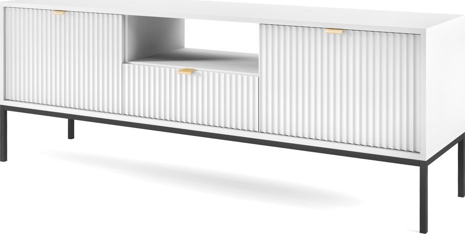 Ravio Stylowa szafka RTV Kioto RTV154 w kolorze białym