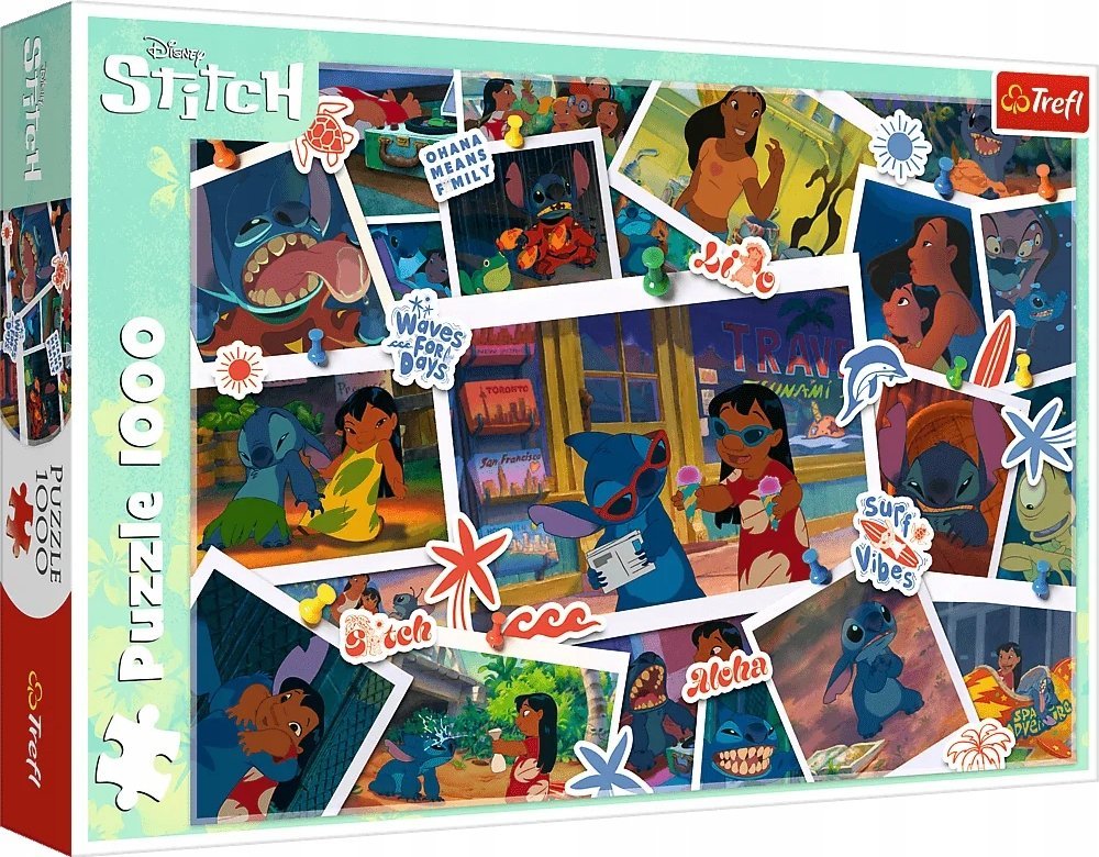 Trefl Puzzle Lilo i Stich na wakacjach 1000 elementów (10882)