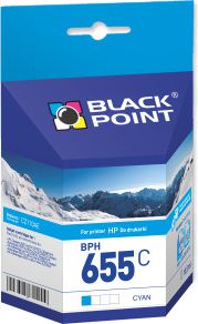 Tusz Black Point BPH655C (HP 655 CZ110AE) cyjan