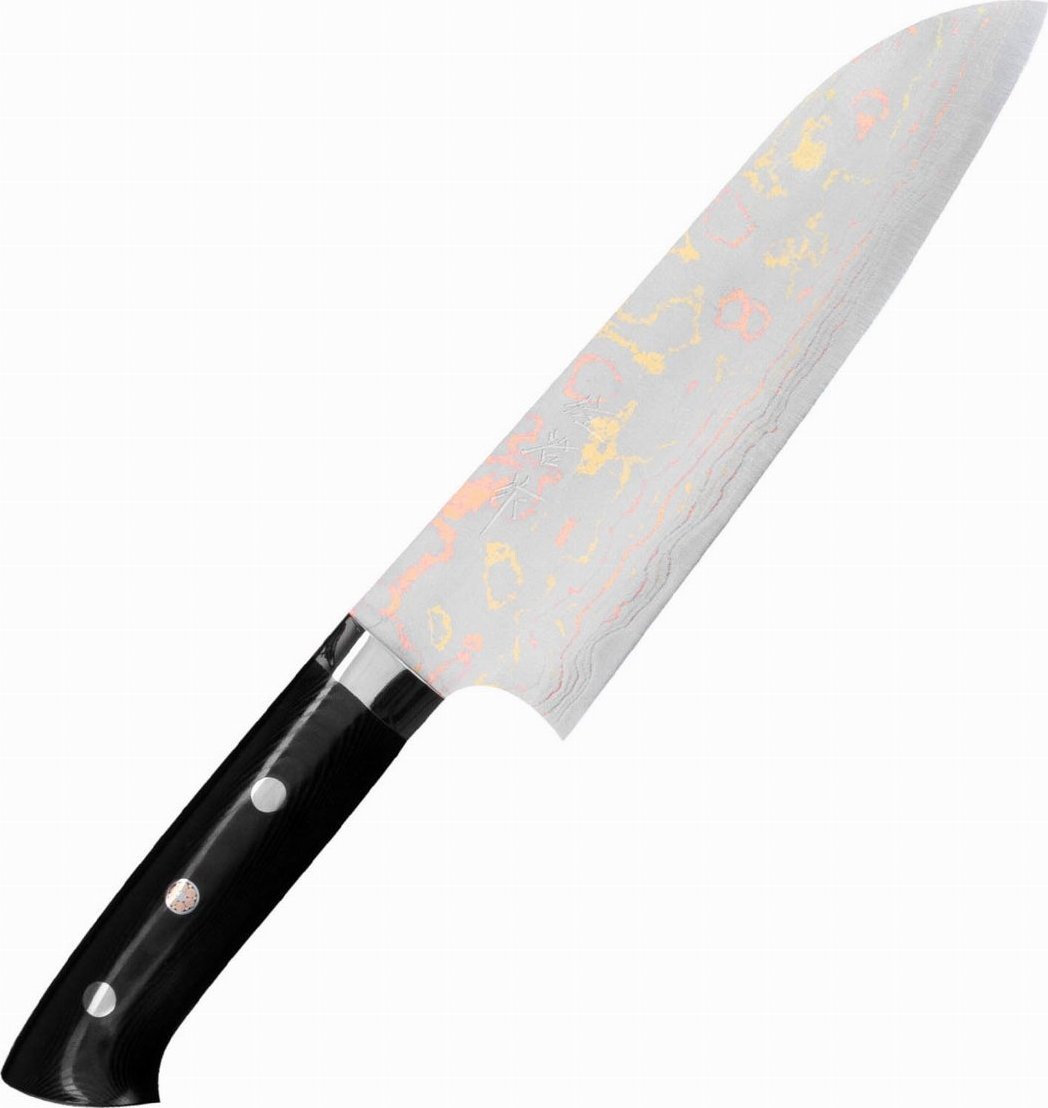 Takeshi Color Iron wood Santoku 18cm