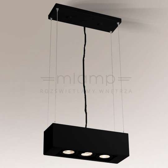 Lampa wisząca Shilo LAMPA wisząca SETO 5504 Shilo regulowana OPRAWA metalowy ZWIS belka czarna