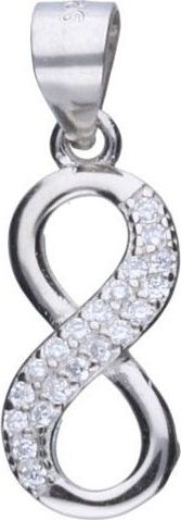 Lovrin Srebrna zawieszka 925 nieskończoność z cyrkoniami 0,65g