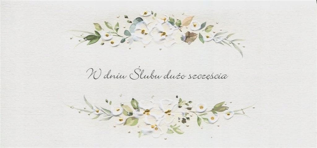 MAK Karnet ¦lub DL S58 - Dużo szczę¶cia kwiaty