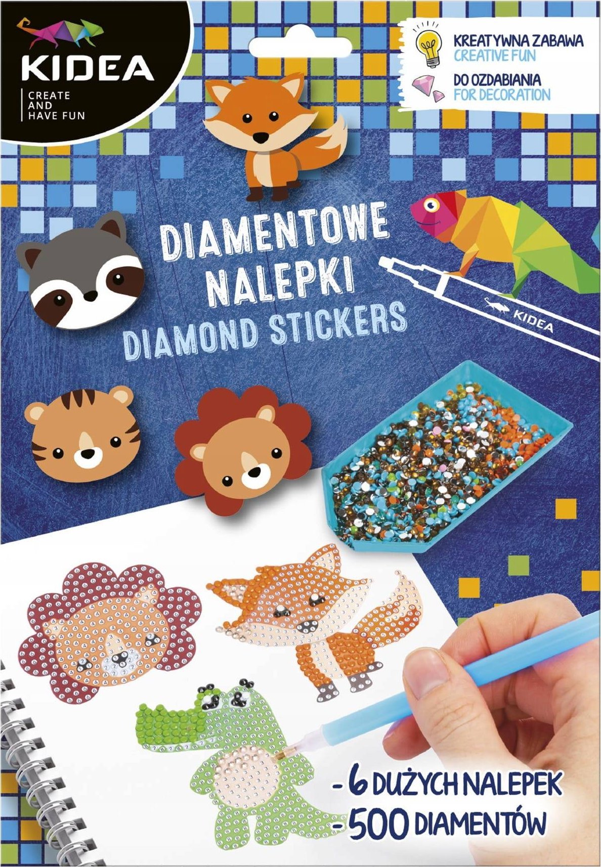 Derform MOZAIKA CEKIN SPRZYL NAKLEJ ZWIERZETA DERF KIDEA