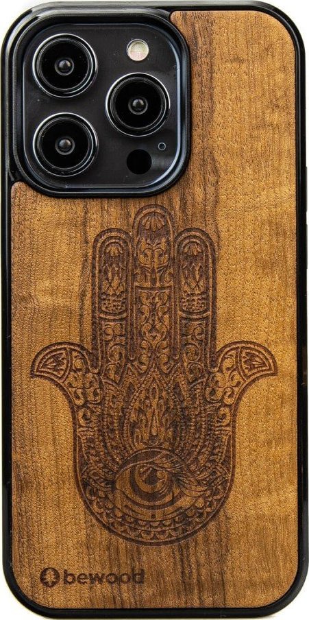 BeWood Drewniane Etui Bewood na iPhone 14 Pro HAMSA IMBUIA