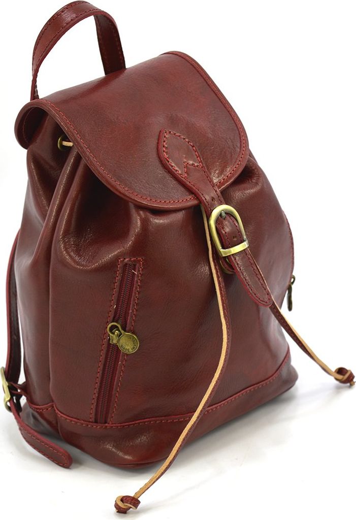 Vera Pelle Plecak skórzany tmc_422m Czerwony