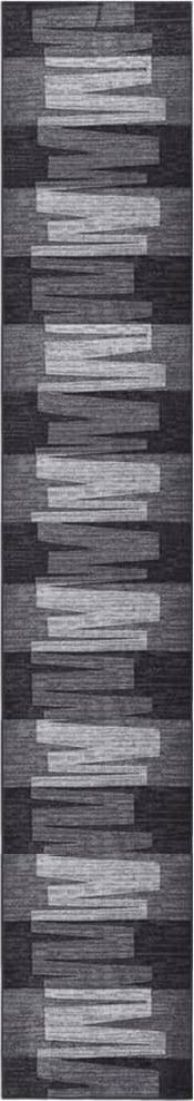 vidaXL Bieżnik dywanowy, antracytowy, 67x400 cm, antypoślizgowy