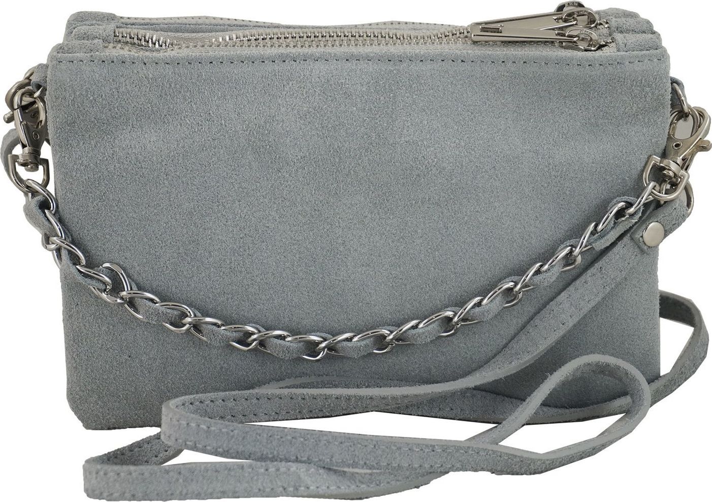 Barberinis Barberini's - listonoszka zamszowa - Szara jasna uniwersalny