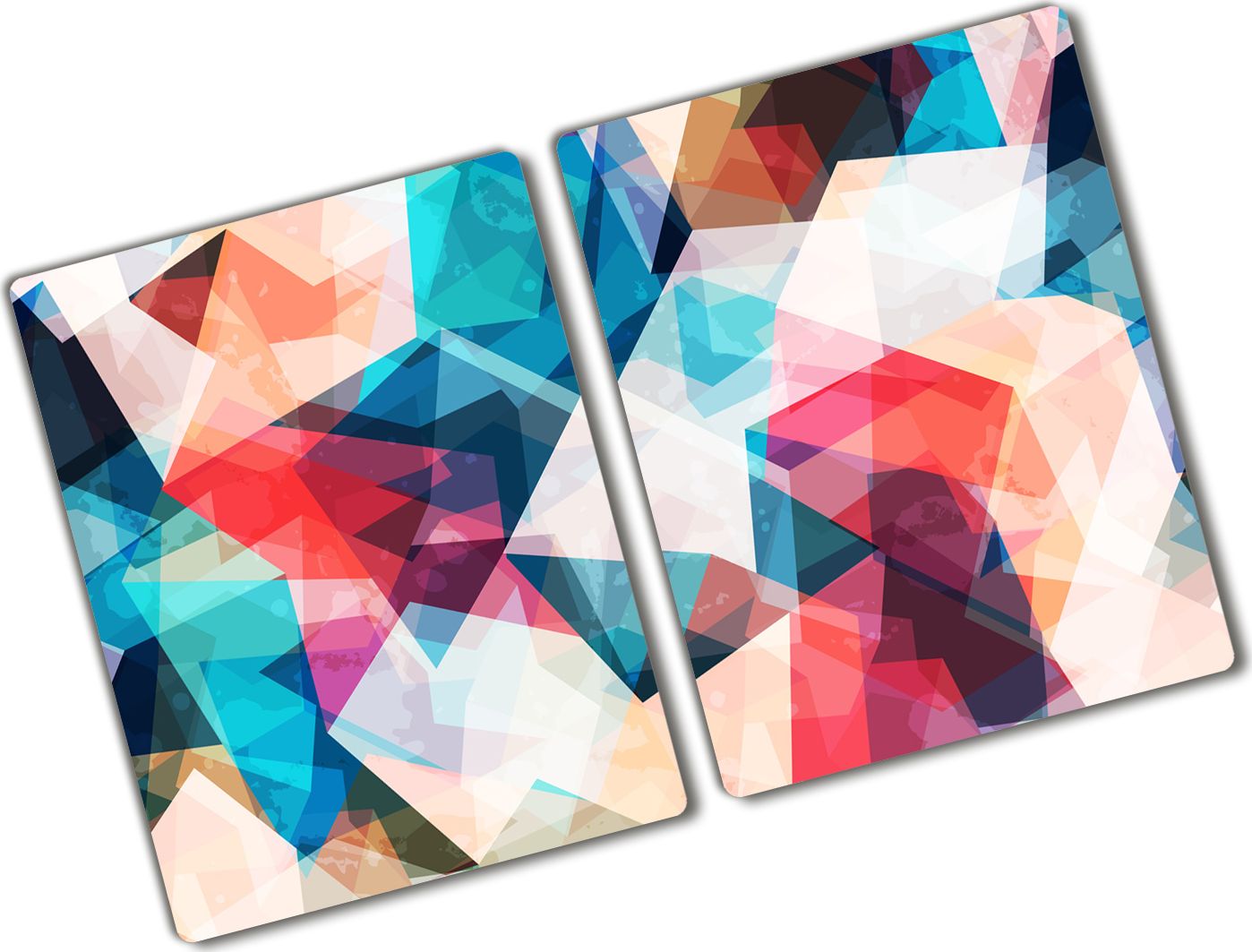 Deska do krojenia Tulup szklana Abstrakcja mozaika 2 52x2szt.