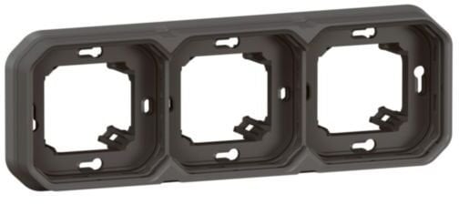 Legrand NOWE PLEXO Uchwyt podtynkowy potrójny antracyt 069608L
