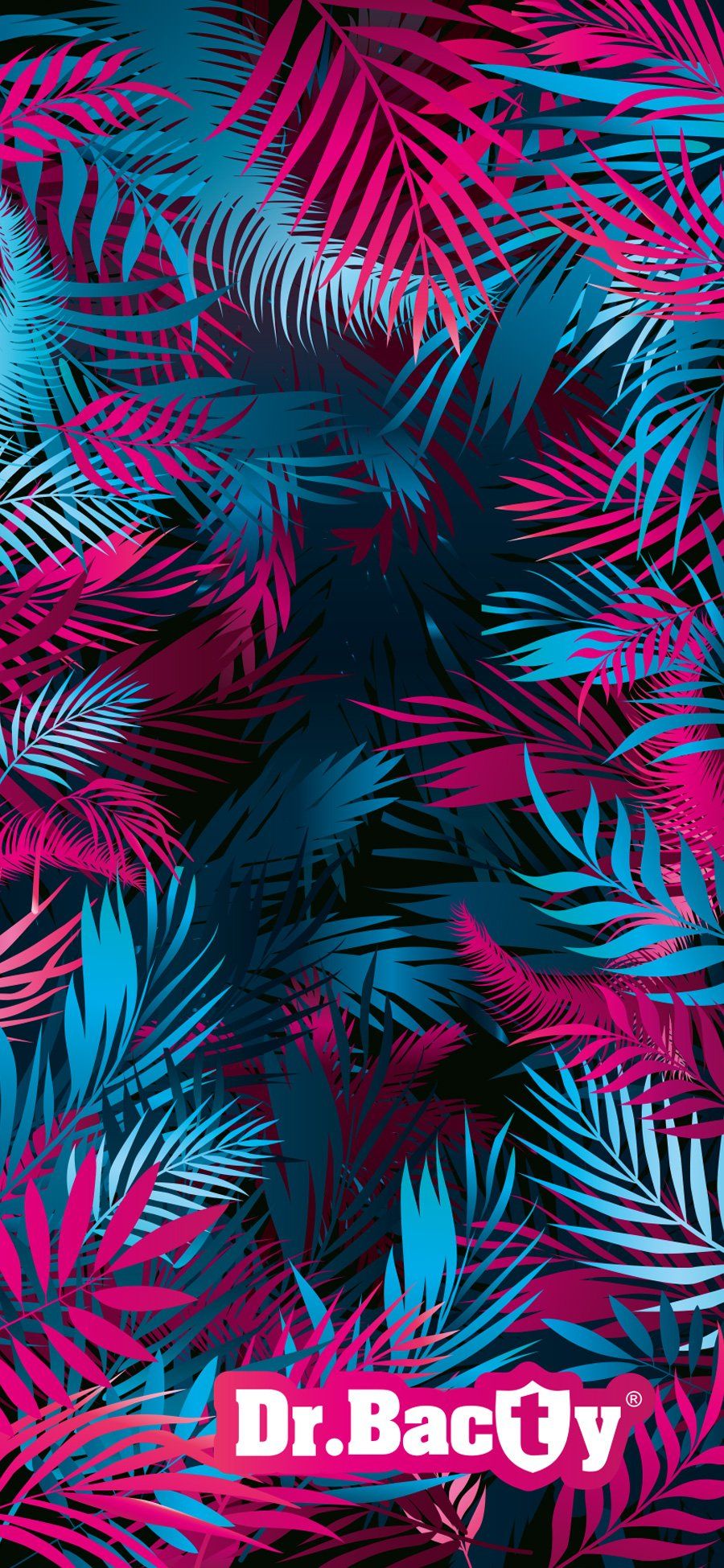 Dr.Bacty Ręcznik Pink Palms XL 70x140 cm