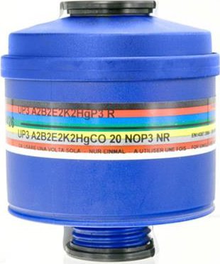 OXYLINE Filtropochłaniacz 203 UP3 A2-B2-E2-K2-Hg-CO-NO-P3 Spasciani gwint RD40