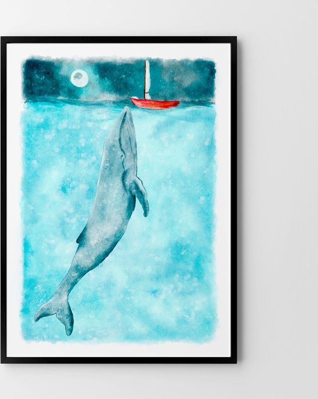 Hog Studio Plakat Ocean (A3 (29.7x42cm))