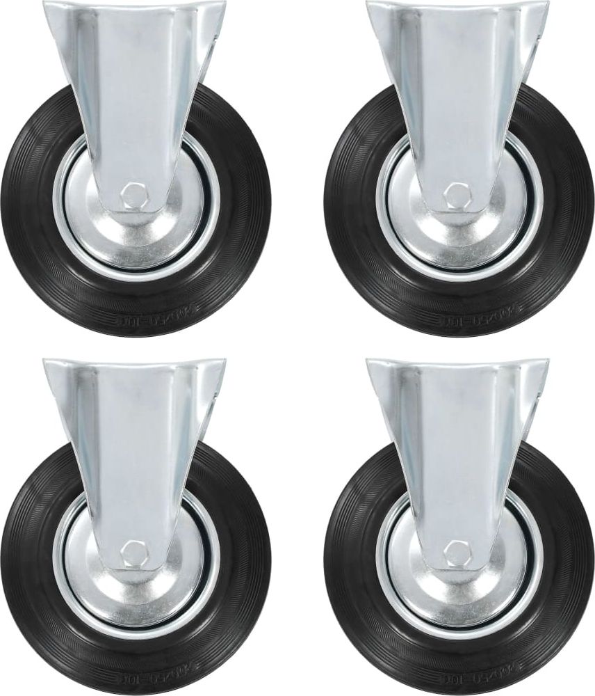 vidaXL 8 kółek nieskrętnych, 200 mm