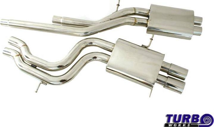 TurboWorks Układ wydechowy CatBack - Audi A4 S4 B5 2.7