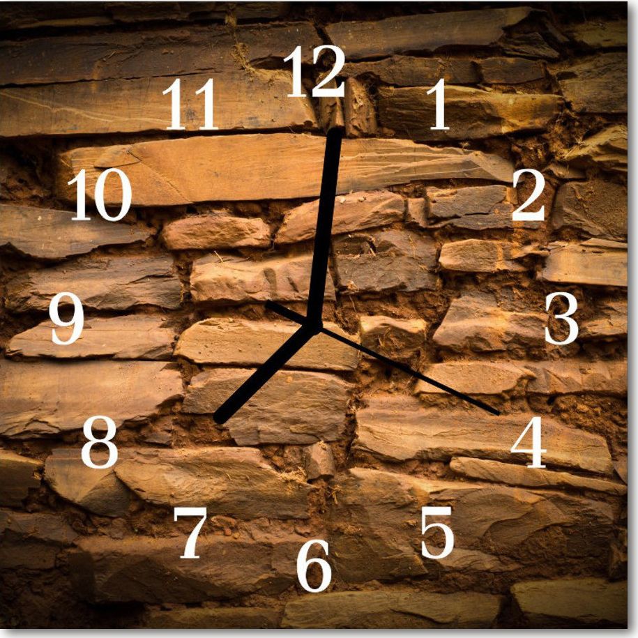 Tulup Zegar szklany ścienny Cichy Kamienie 30x30 74659122