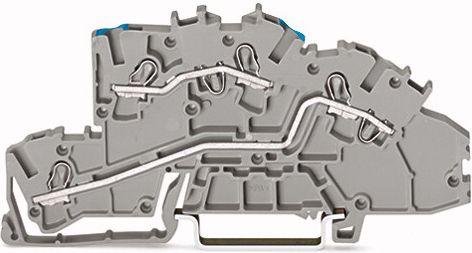Wago Złączka szynowa 2-pietrowa 2,5mm2 N/L szara (2003-7649)