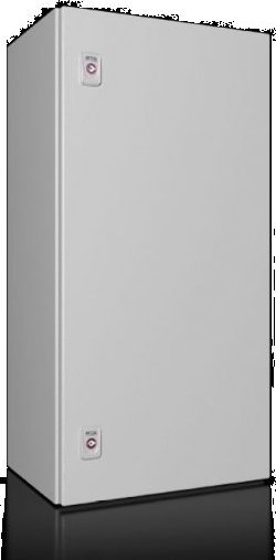 Rittal AX Obudowa kompaktowa 400x800x300 mm blacha stalowa z pł. mont. jednodrzwiowa 2 zamki dźwigienkowe 1037.000