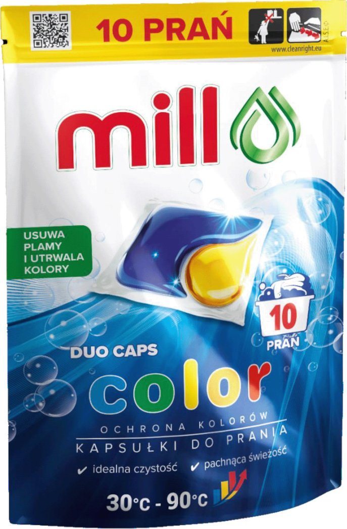 Mill Kapsułki do prania MILL Professional Color 10 szt