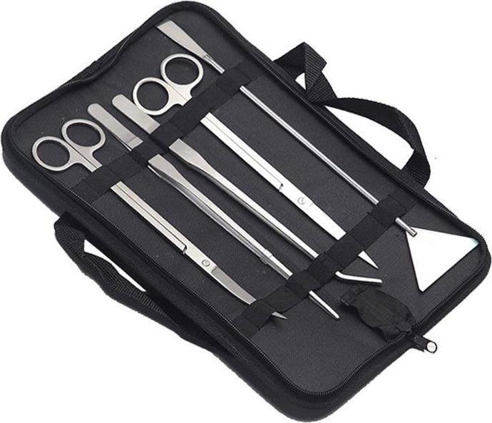 Aptel ZESTAW DO CZYSZCZENIA AKWARIUM czyszczenie akwariów 5 el. + etui AG85G