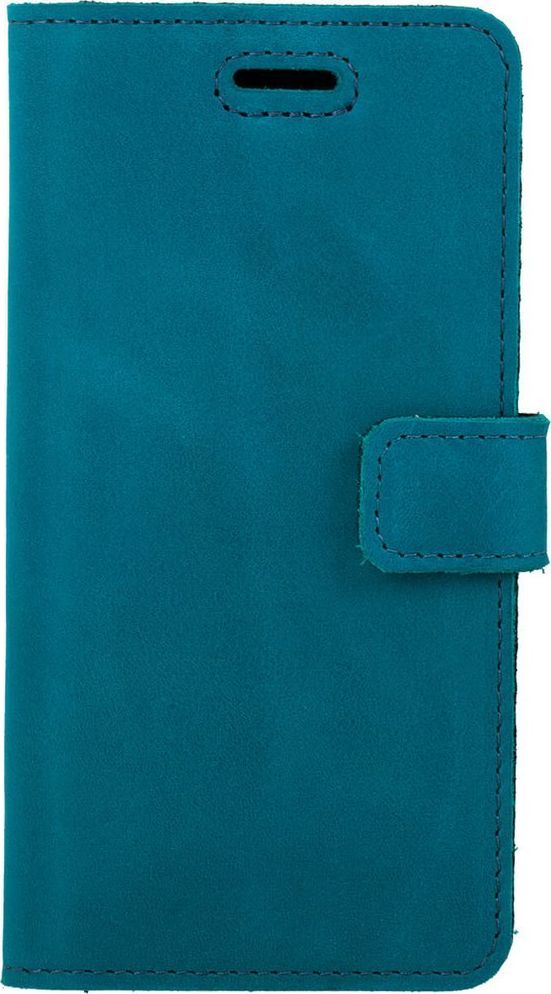 Surazo Etui na telefon Surazo ze skóry naturalnej Wallet case - Nubuk Turkus