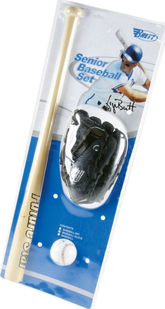 Spartan Zestaw do baseballa kij piłka i rękawica Senior SPARTAN