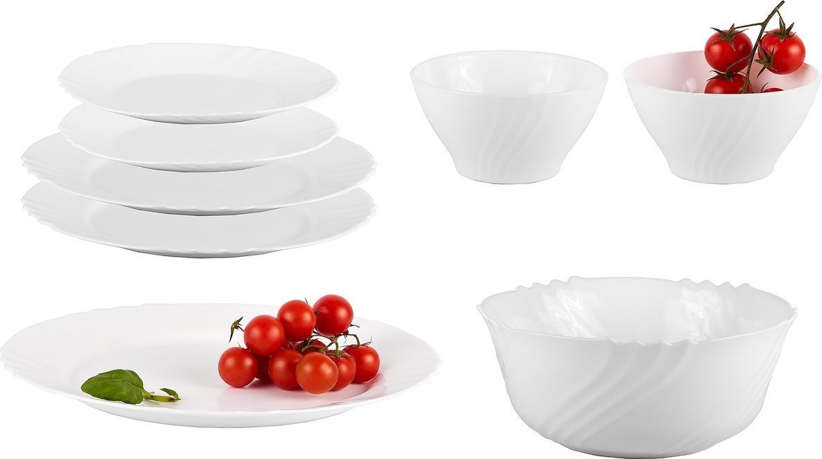 Bormioli Rocco KOMPLET ZESTAW SERWIS OBIADOWY EBRO 8EL 2 OSOBY