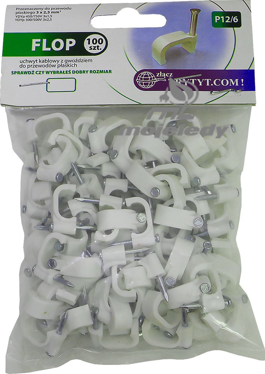 Baks Uchwyt kabla płaskiego UGP 12/6 100 szt. 3x2,5