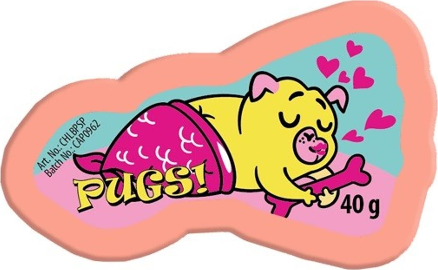 Chlapu Chlap CHLAPU CHLAP Zabawna Pastylka do kąpieli Mops Syrenka - mandarynka 40g