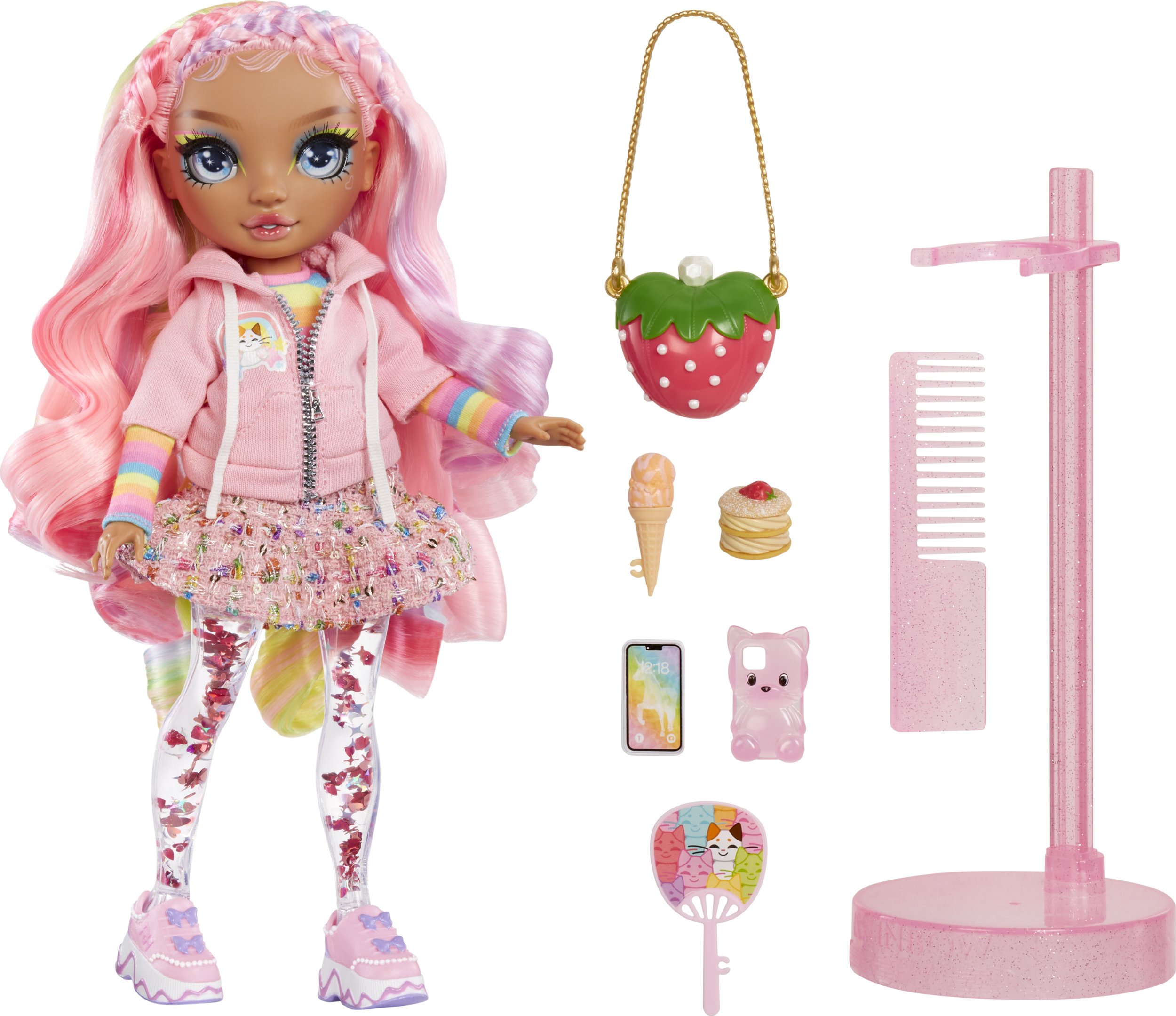 MGA Lalka Rainbow High Sparkle & Shine Fashion ROSETTA (Pink)