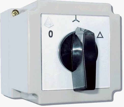 Apator Łącznik krzywkowy gwiazda-trójkąt 3P 16A w obudowie 4G16-12-PK (63-840591-021)