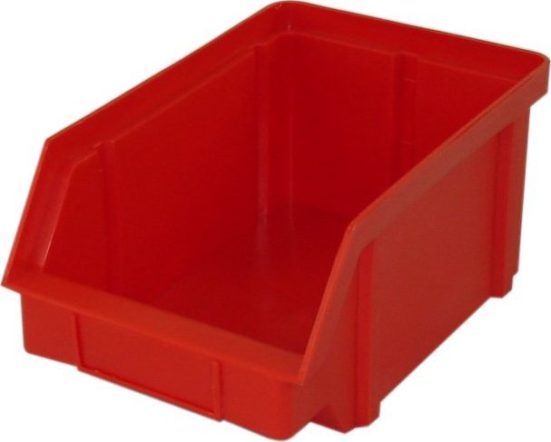 Artech Pojemnik warsztatowy z polipropylenu standardowego, wym. 119 x 77 x 56 mm (Kolor czerwony)