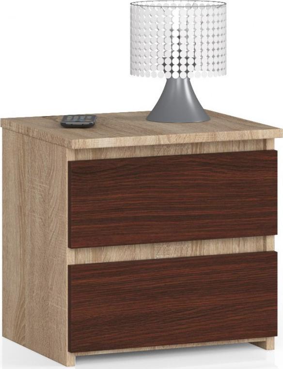 Fabryka Mebli Akord SZAFKA NOCNA CL2 40 cm SONOMA / WENGE