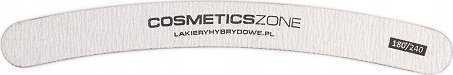 Cosmetics Zone Pilnik do paznokci banan zebra 180/240 - Cosmetics Zone