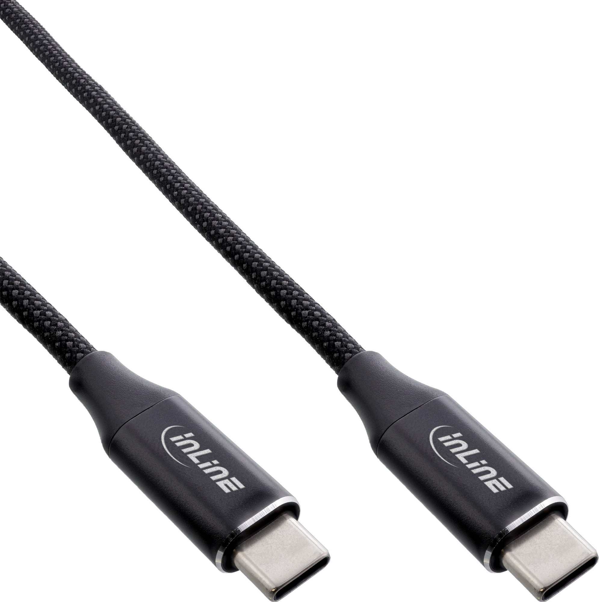 Kabel USB InLine USB-C - USB-C 2 m Czarny (35882)