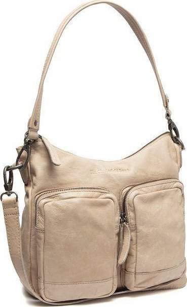 Kemer Torebka damska skórzana na ramię Beżowa