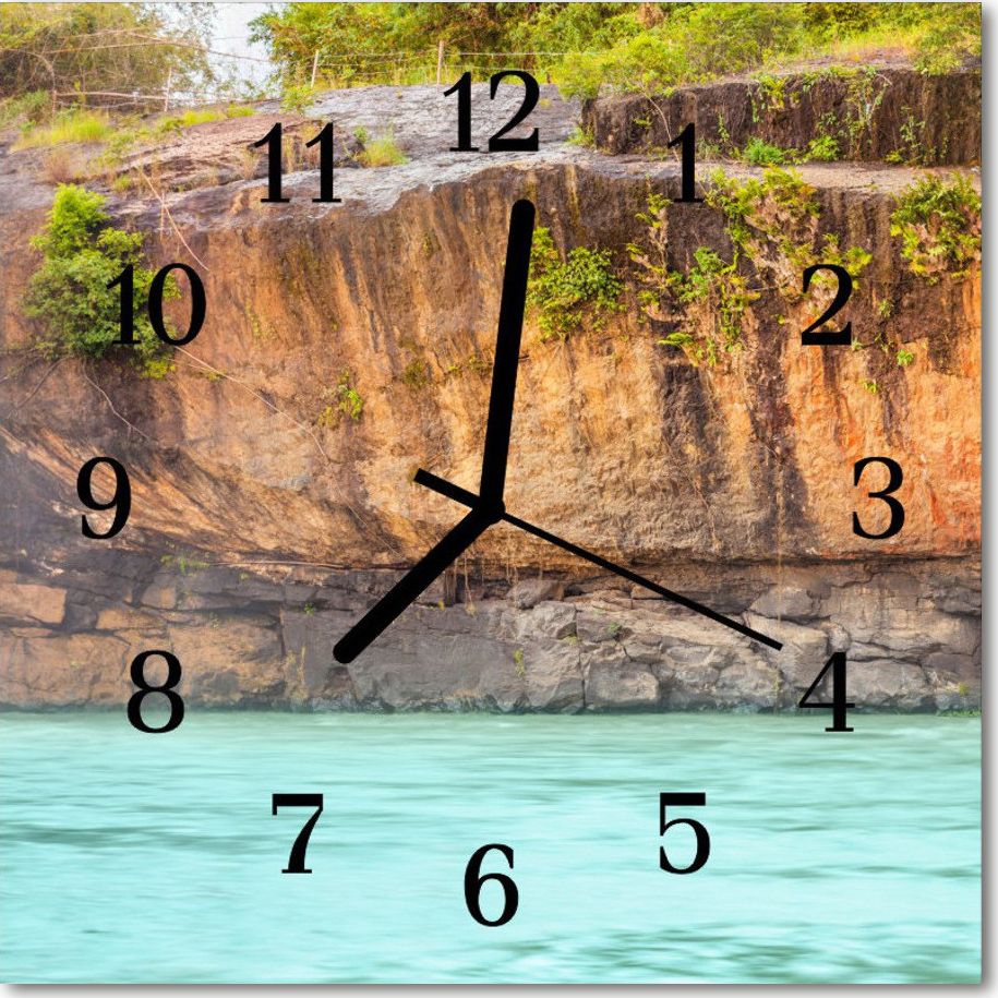 Tulup Zegar szklany ścienny Cichy Klif Morze